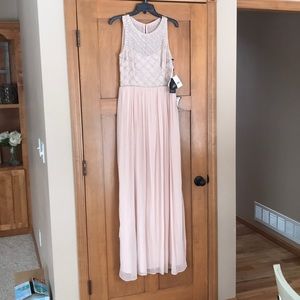 Adrianna Papell blush dress